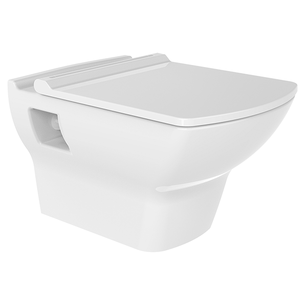 Wall Hung WC Pan 50 cm No Rim Without Bidet Function White