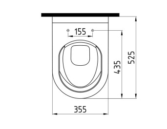 Wall-Hung Toilet No-Rim Concealed Installation