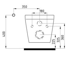 Wall Hung WC Pan No-Rim Concealed Fixing