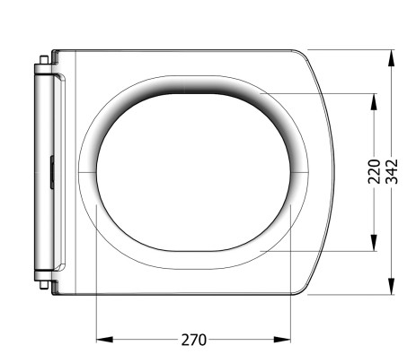Monoslim UF/Duroplast Soft Close Quick Release Toilet Seat White