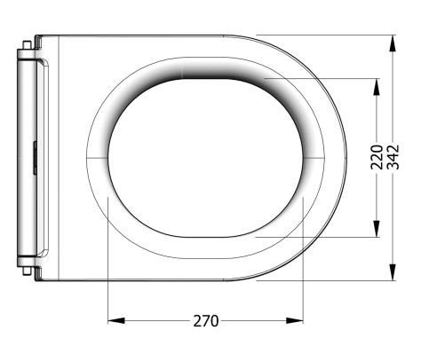Vento Monoslim Proplast Softclose Easy Release Toilet Seat Cover White